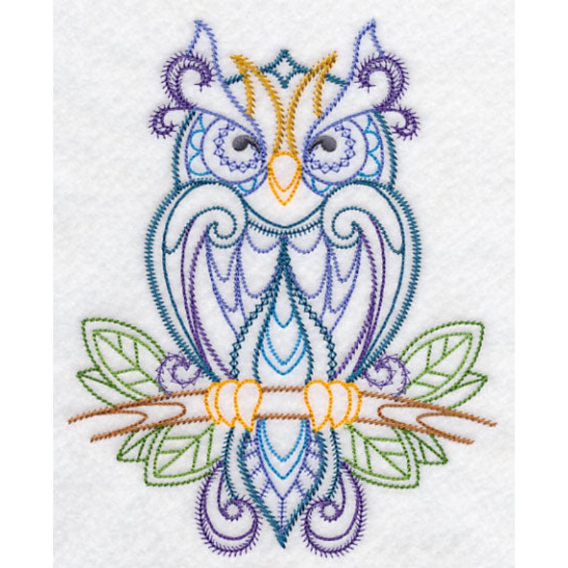 Finely Feathered Owl (Vintage)