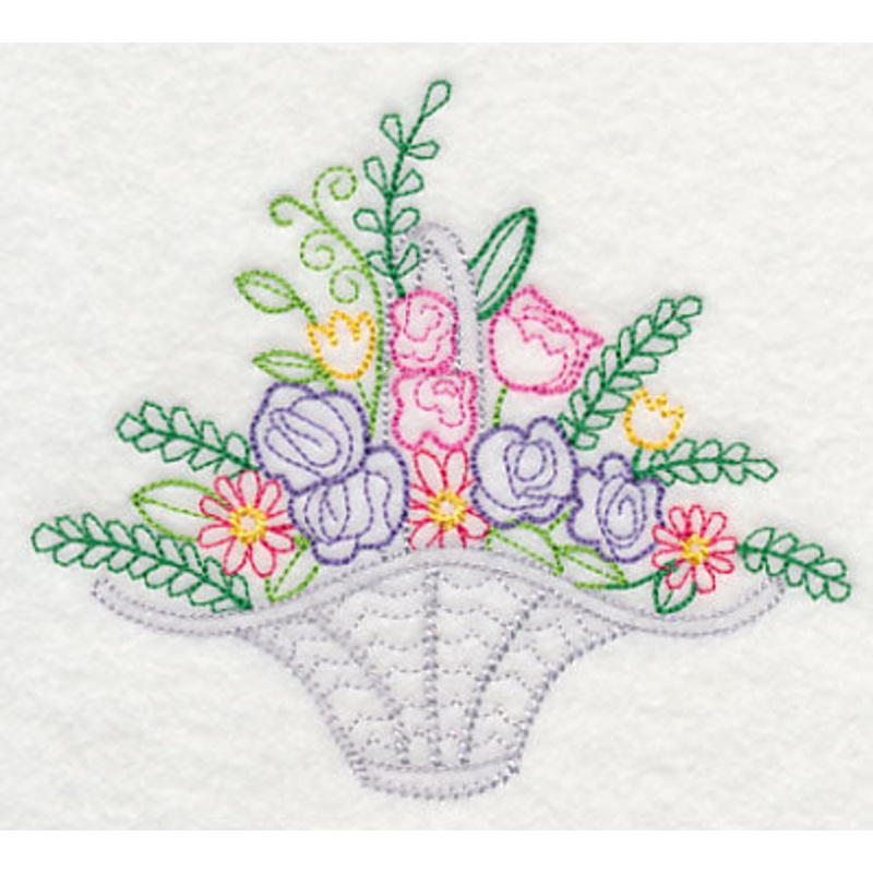 Fresh Flower Basket 3 (Vintage)