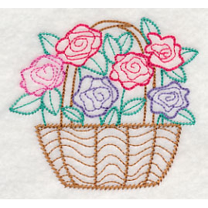 Fresh Flower Basket 4 (Vintage)