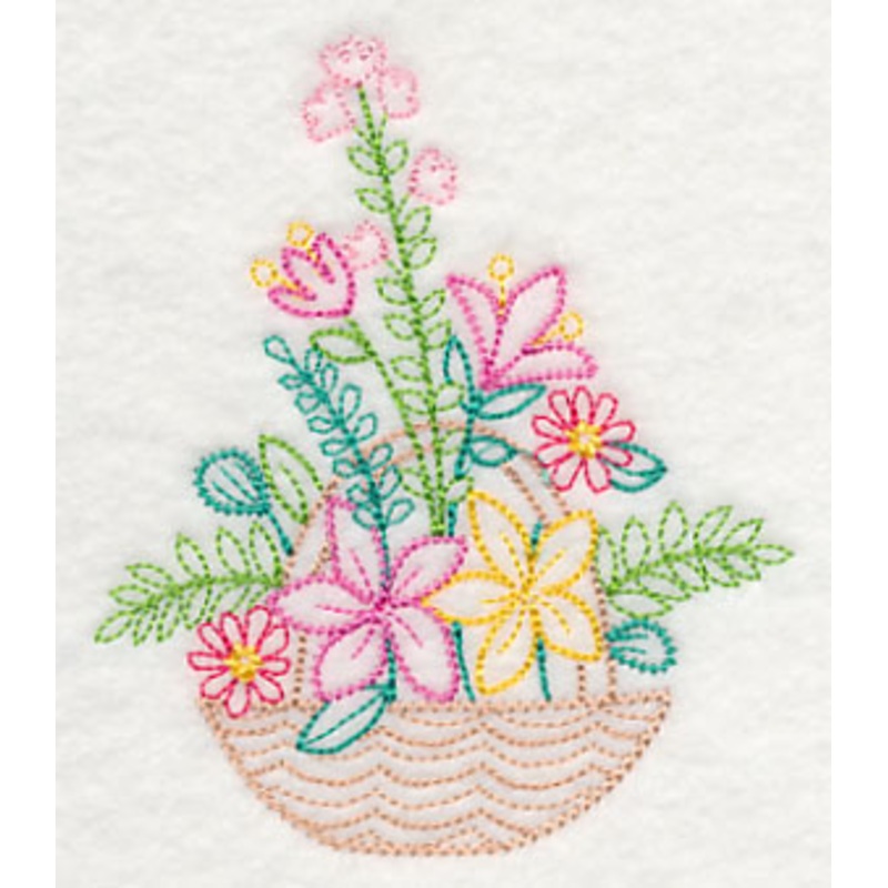 Fresh Flower Basket 5 (Vintage)
