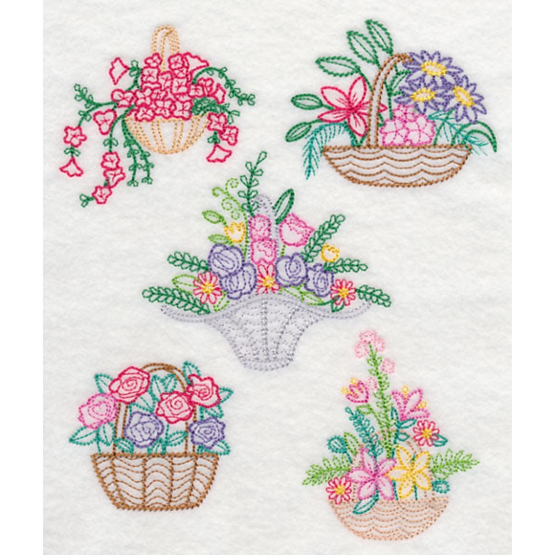 Fresh Flower Baskets (Vintage)