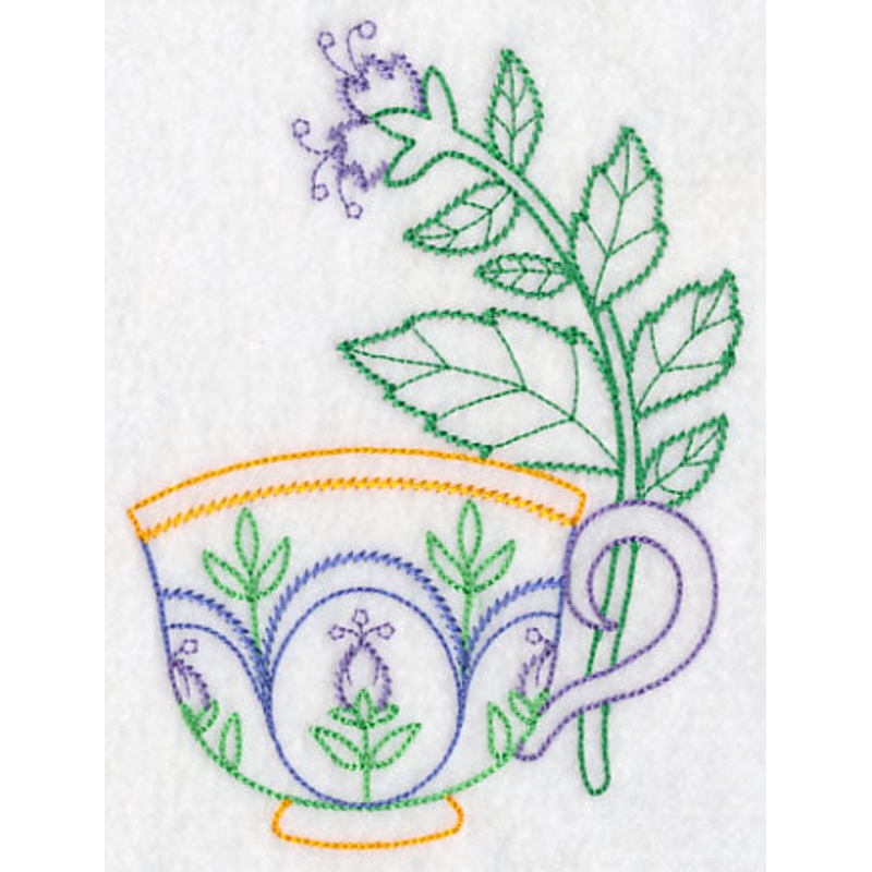 Teacup with Spearmint (Vintage)