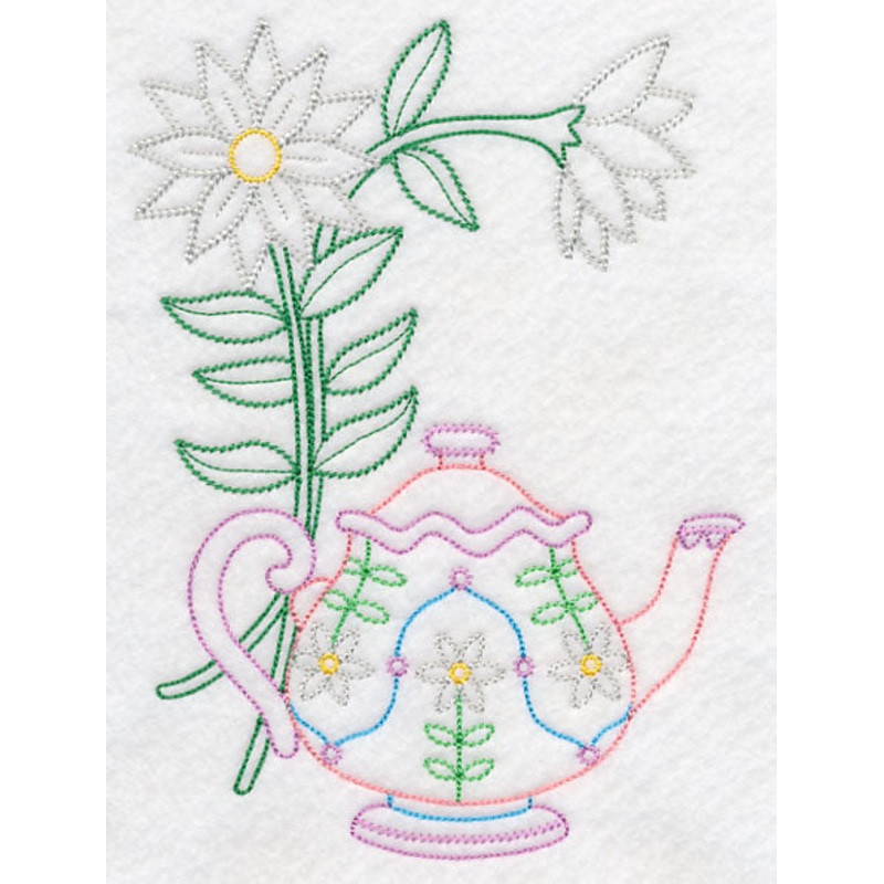 Teapot with Chamomile (Vintage)