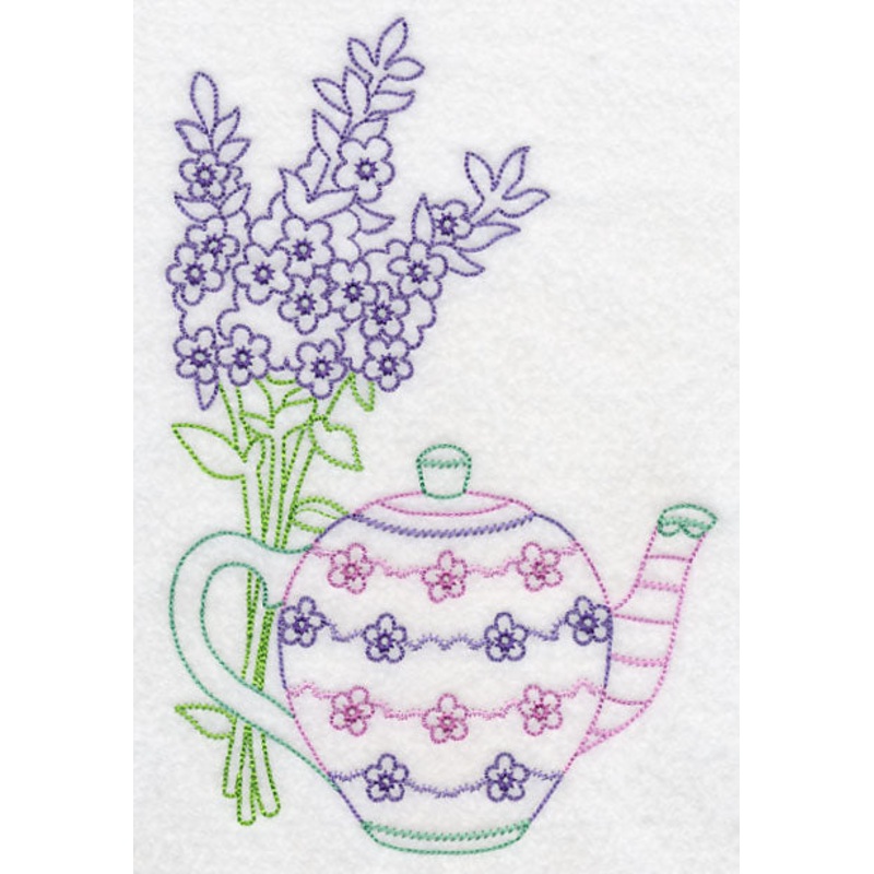 Teapot with Lavender (Vintage)
