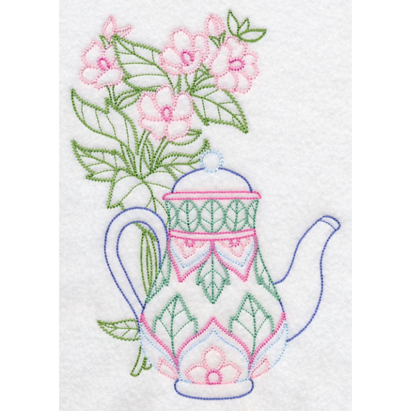 Teapot with Marsh Mallow (Vintage)
