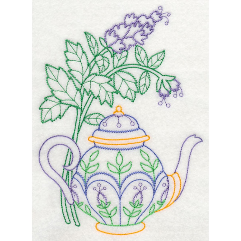 Teapot with Spearmint (Vintage)