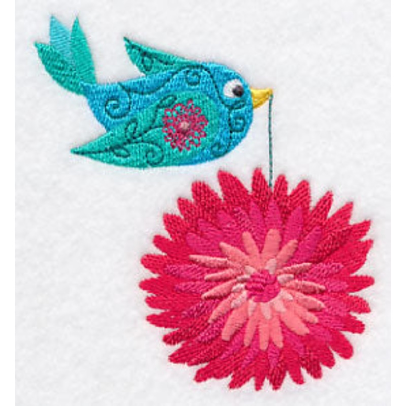 Tweet Chrysanthemum 1|3.85″ x 3.45″ / 97.79mm x 87.63mm