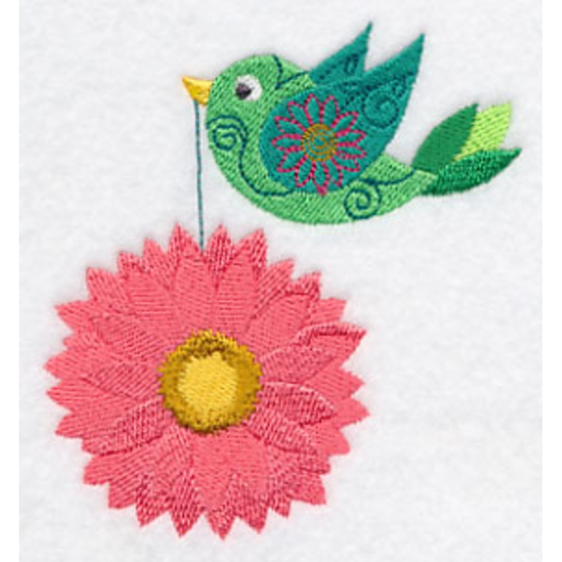 Tweet Chrysanthemum 2|3.85″ x 3.64″ / 97.77mm x 92.46mm