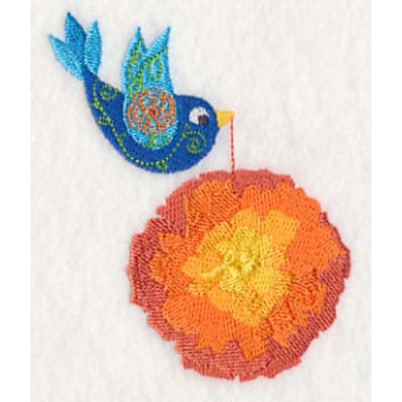 Tweet Marigold|3.86″ x 3.03″ / 98.04mm x 76.96mm