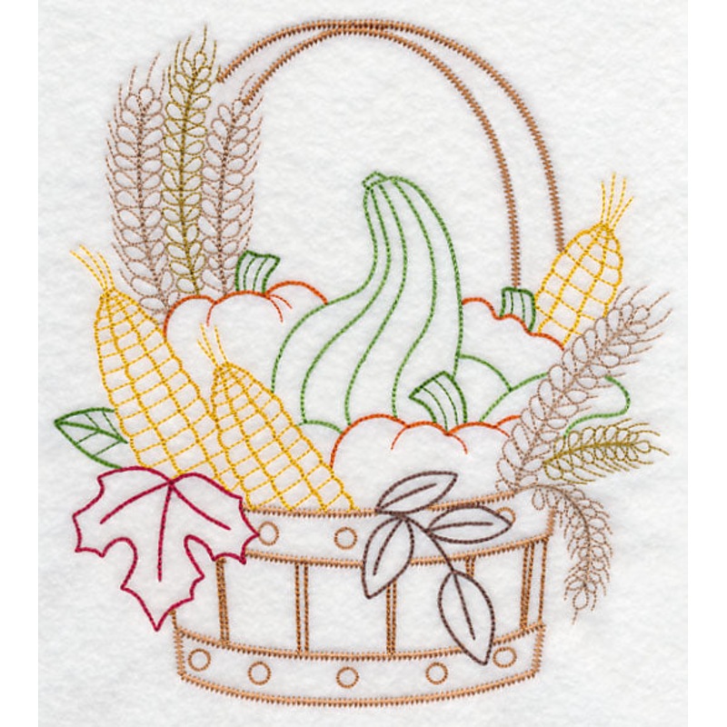 Autumn Harvest Basket (Vintage)