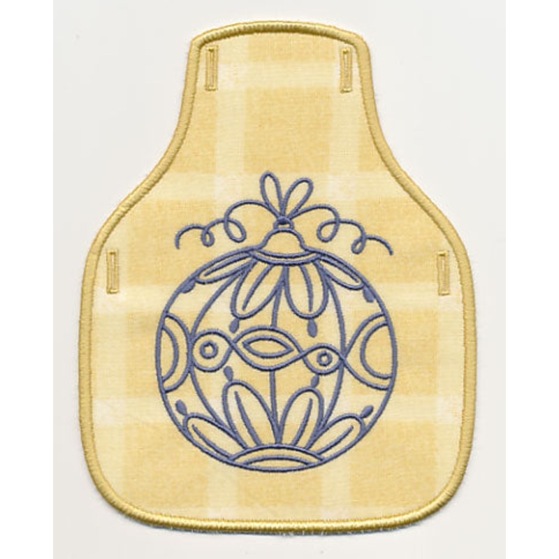 Avant Garde Flower Bottle Apron (In-the-Hoop)