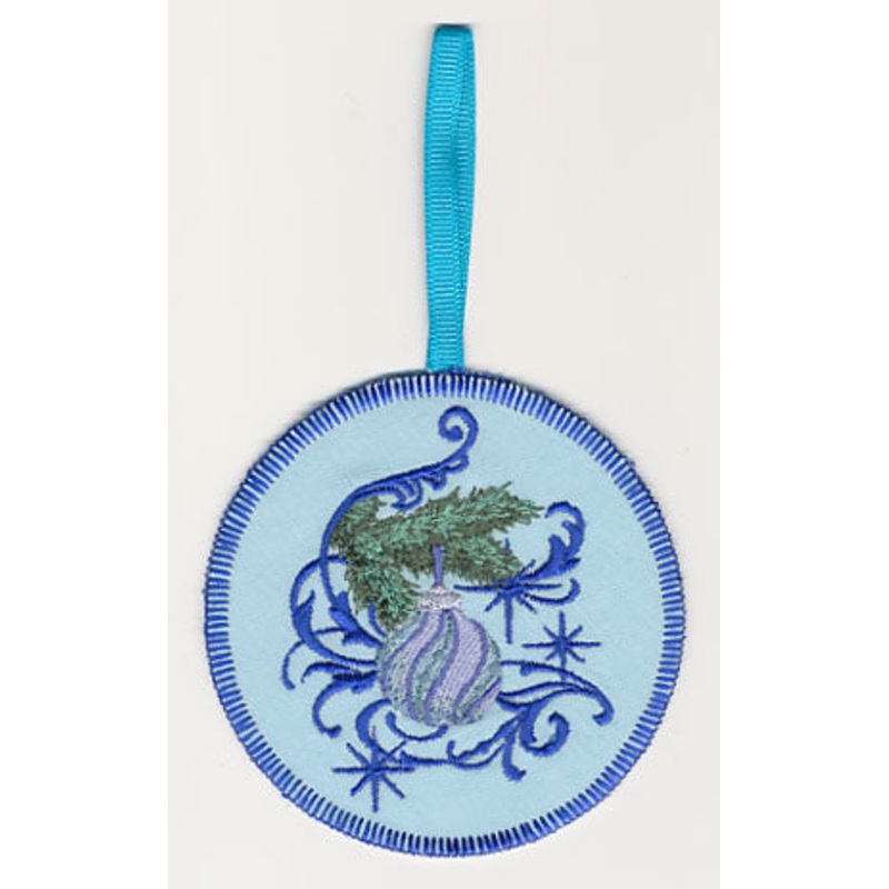Blue Christmas Ornament and Echo 1 Ornament (In-the-Hoop)