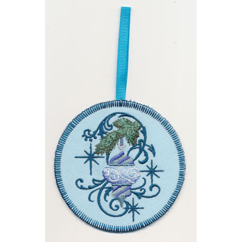 Blue Christmas Ornament and Echo 2 Ornament (In-the-Hoop)