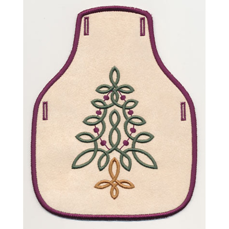 Celtic Tree Bottle Apron (In-the-Hoop)