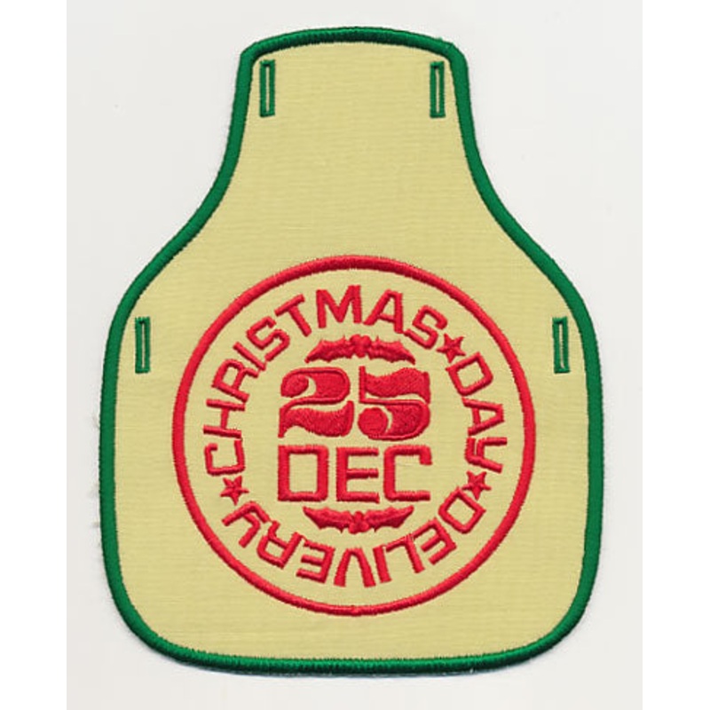 Christmas Day Delivery Bottle Apron (In-the-Hoop)