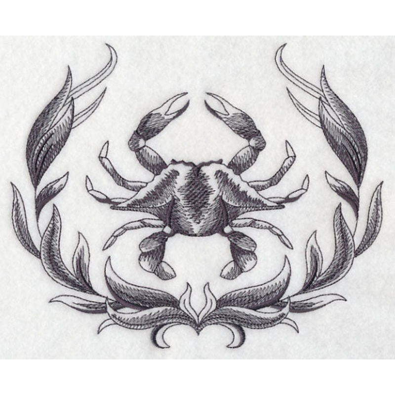Crab Wreath|6.43″ x 7.8″ / 163.32mm x 198.12mm|5.85″ x 7.1″ / 148.59mm x 180.34mm|4.85″ x 5.88″ / 123.19mm x 149.35mm|All Sizes