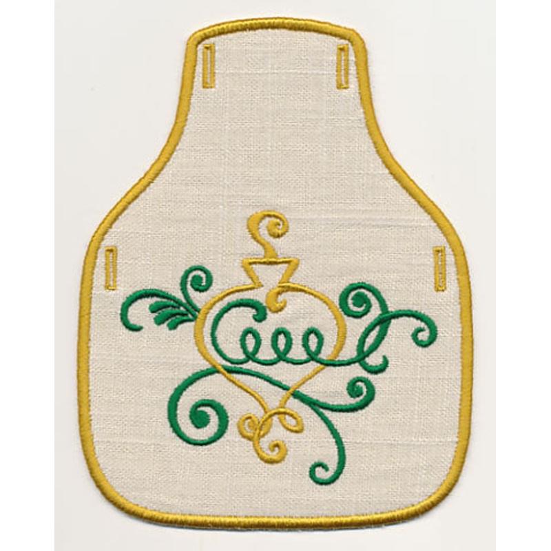 Fa La La Filigree Bottle Apron 3 (In-the-Hoop)