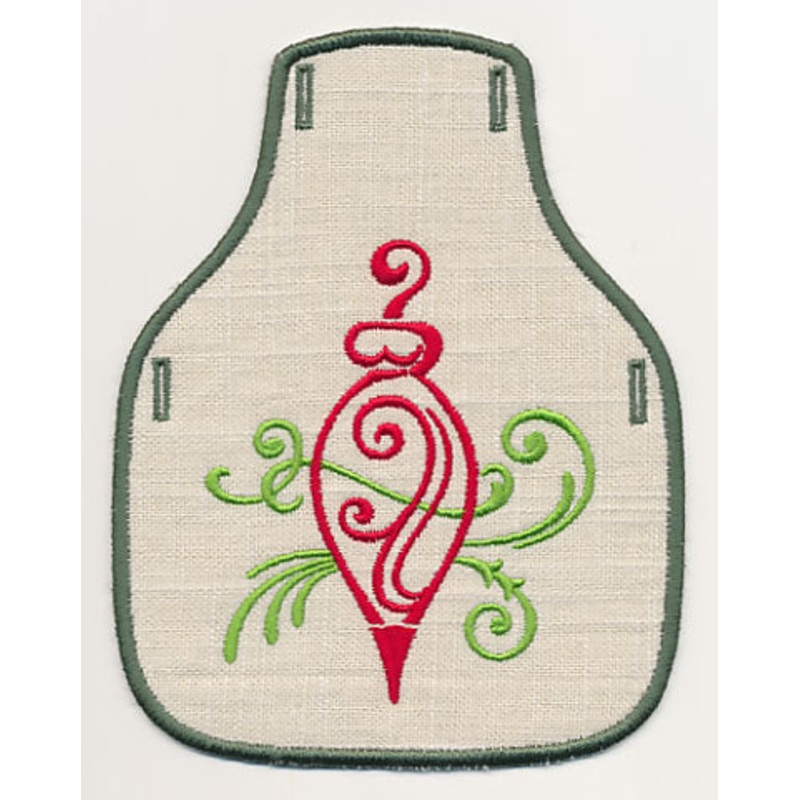 Fa La La Filigree Bottle Apron 4 (In-the-Hoop)