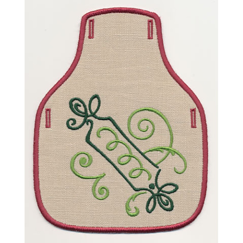 Fa La La Filigree Gift 2 Bottle Apron (In-the-Hoop)