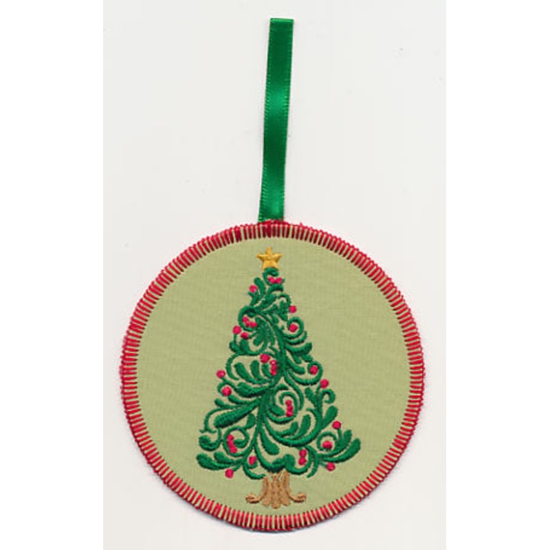 Festive Filigree Tree 2 Ornament (In-the-Hoop)