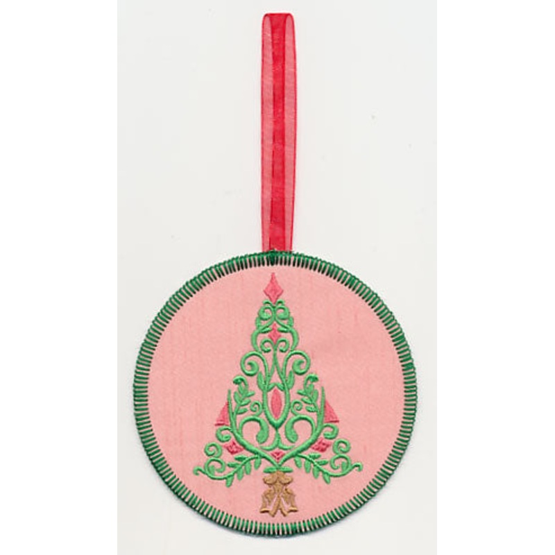 Festive Filigree Tree 3 Ornament (In-the-Hoop)