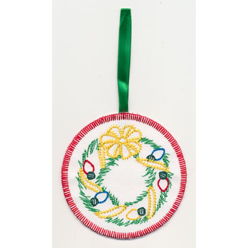 Light Bright Wreath Ornament (In-the-Hoop)