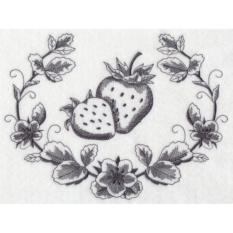 Strawberry Wreath|6.9″ x 9.21″ / 175.26mm x 233.93mm|5.87″ x 7.83″ / 149.1mm x 198.88mm|4.85″ x 6.47″ / 123.19mm x 164.34mm|All Sizes