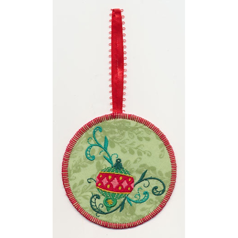 Trimming the Tree Corner Ornament (In-the-Hoop)
