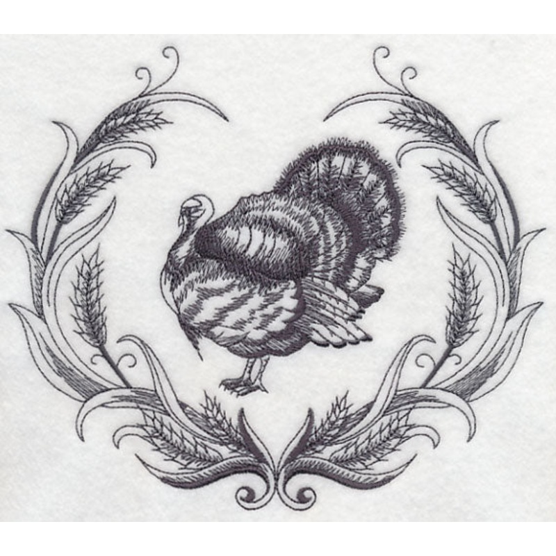 Turkey Wreath|6.65″ x 7.8″ / 168.91mm x 198.12mm|5.85″ x 6.86″ / 148.59mm x 174.24mm|4.85″ x 5.69″ / 123.19mm x 144.53mm|All Sizes