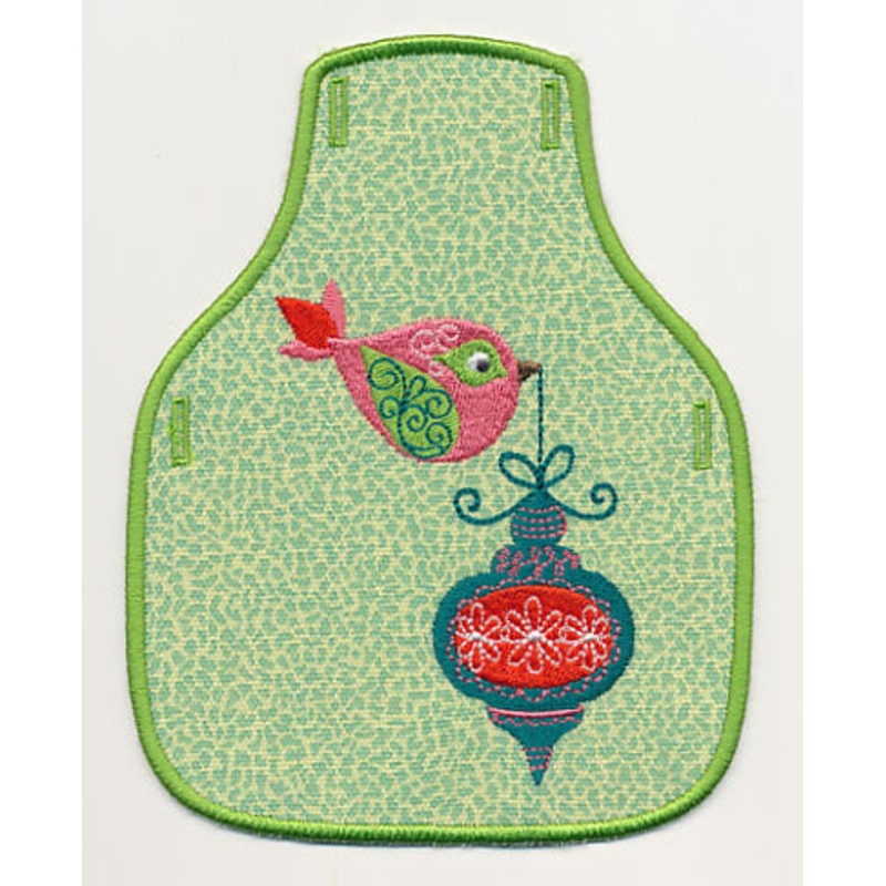 Tweet Christmas 3 Bottle Apron (In-the-Hoop)