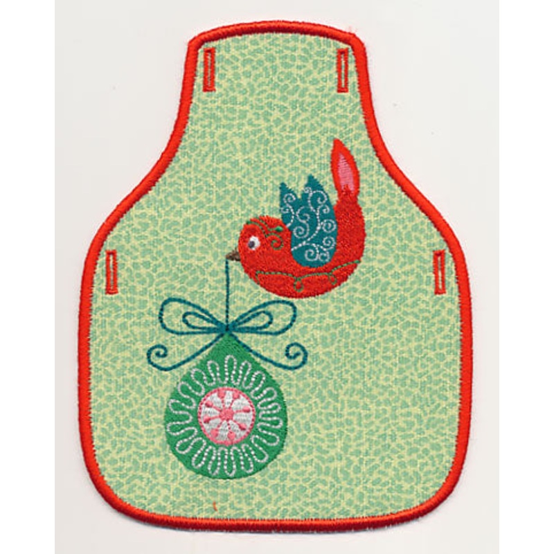 Tweet Christmas 4 Bottle Apron (In-the-Hoop)