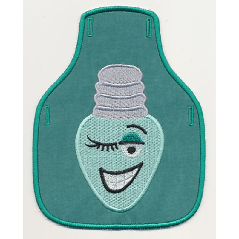 Winking Light Bottle Apron (In-the-Hoop)