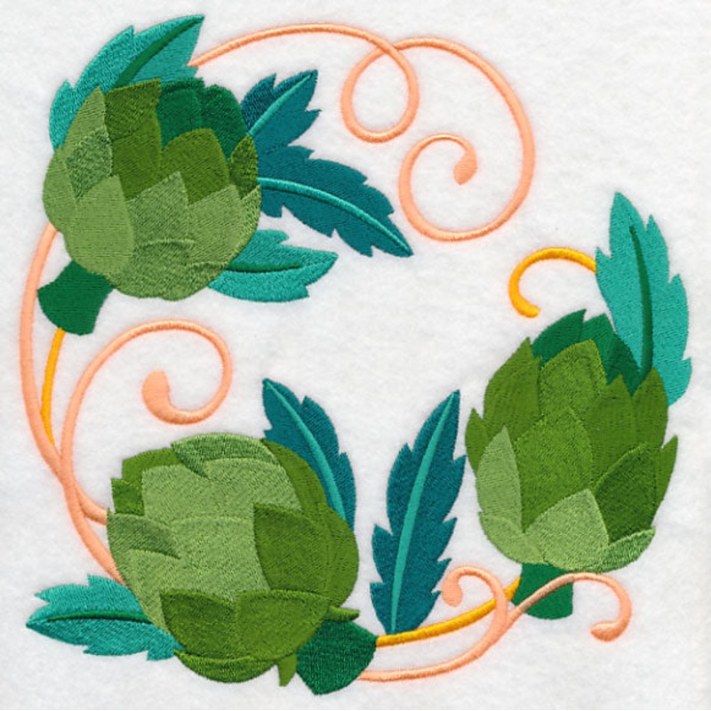 Artichoke Wreath|7.77″ x 7.8″ / 197.45mm x 198.13mm|6.9″ x 6.93″ / 175.28mm x 175.91mm|5.84″ x 5.86″ / 148.34mm x 148.87mm|4.86″ x 4.87″ / 123.35mm x 123.78mm|3.86″ x 3.87″ / 98.05mm x 98.34mm|All Sizes