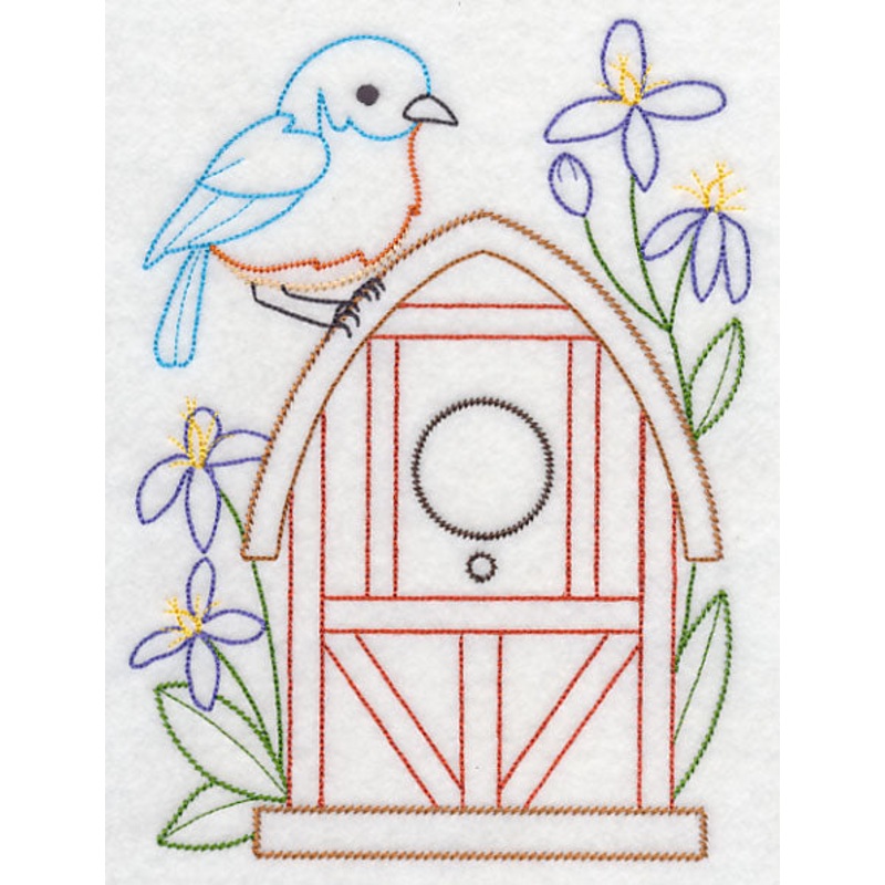 Bluebird and Clematis (Vintage)
