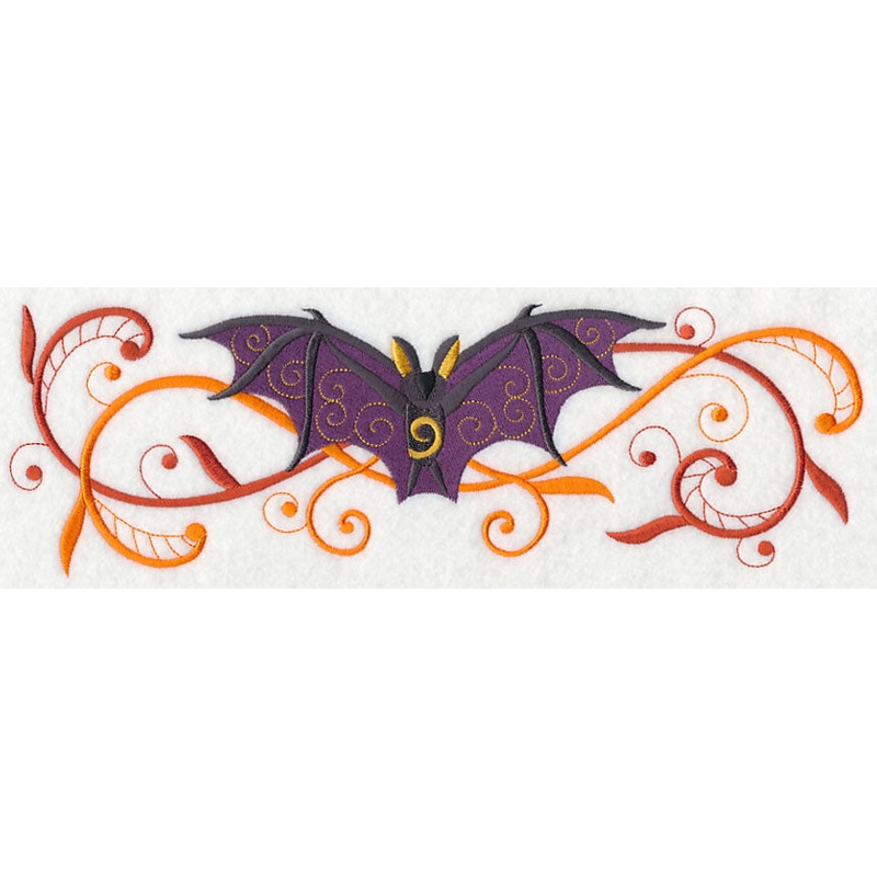 Boo-tiful Bat Potpourri Border