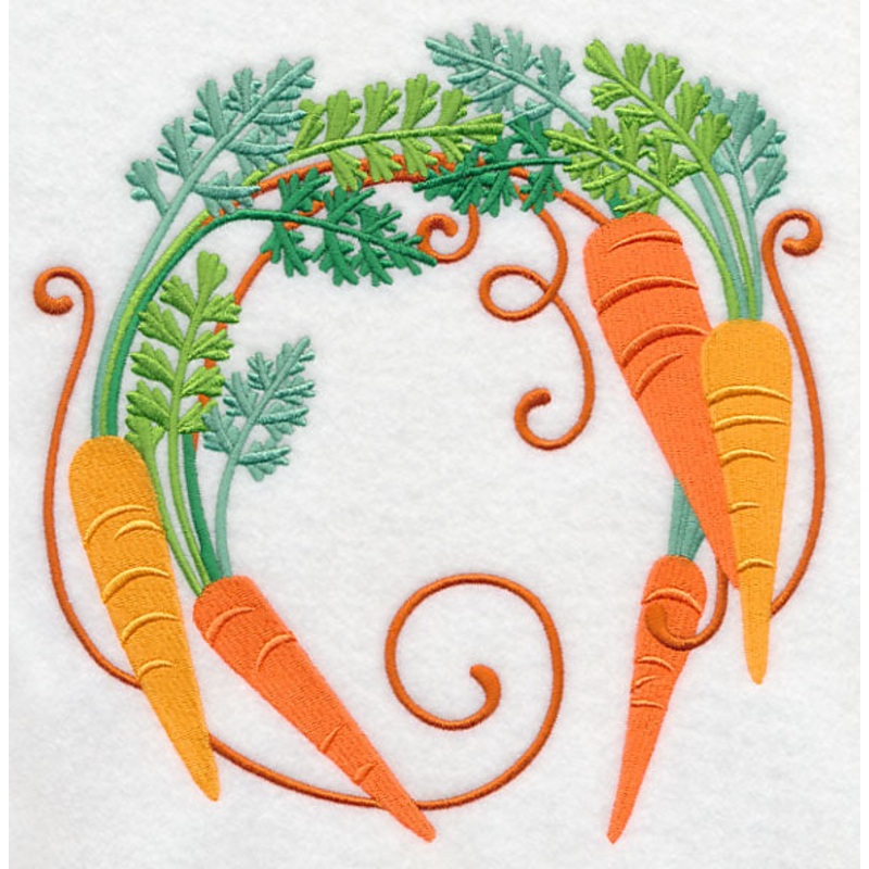 Carrot Wreath|7.8″ x 7.6″ / 198.19mm x 193mm|7.09″ x 6.9″ / 180.05mm x 175.33mm|6.02″ x 5.86″ / 152.79mm x 148.92mm|4.88″ x 4.76″ / 124.01mm x 120.88mm|3.85″ x 3.76″ / 97.87mm x 95.62mm|All Sizes