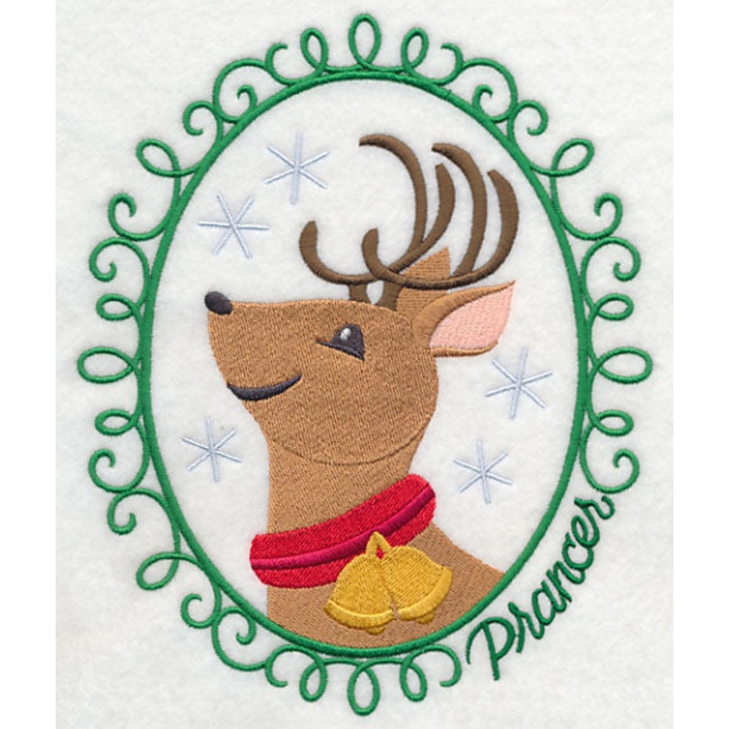 Christmas Cameo – Prancer|7.81″ x 6.49″ / 198.34mm x 164.78mm|7.06″ x 5.86″ / 179.2mm x 148.89mm|5.86″ x 4.87″ / 148.78mm x 123.62mm|3.89″ x 3.23″ / 98.75mm x 82.08mm|All Sizes