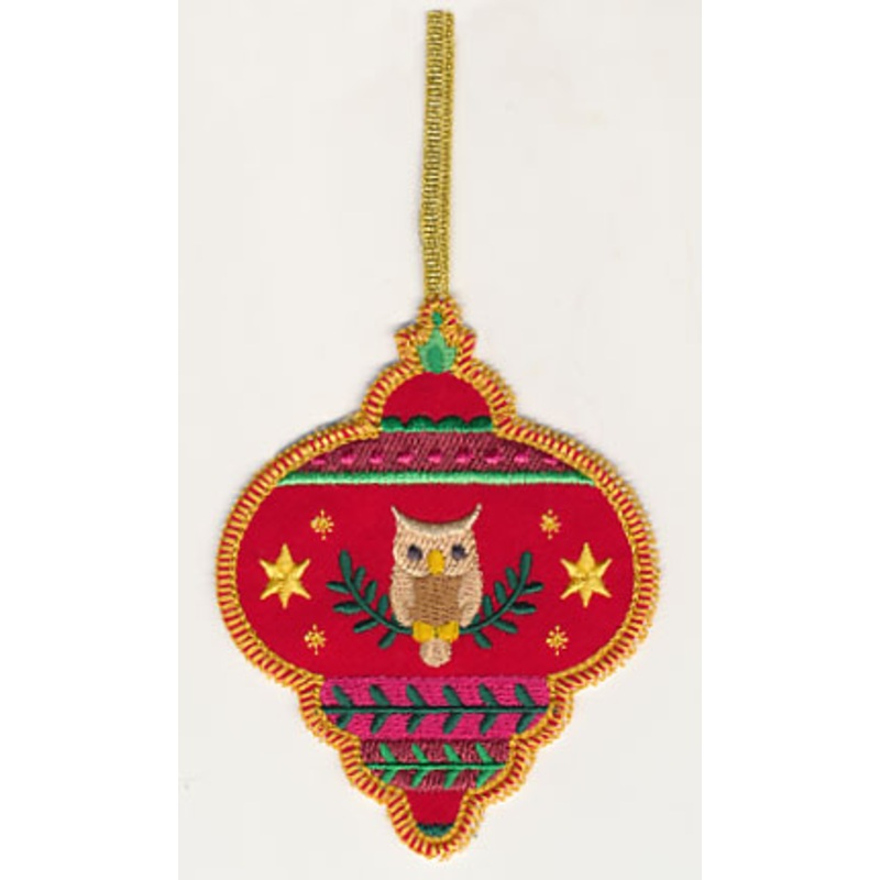 Christmas Ornament and Owl (In-the-Hoop)