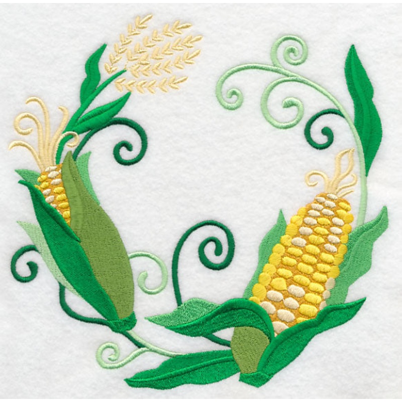 Corn Wreath|7.61″ x 7.8″ / 193.22mm x 198.17mm|6.91″ x 7.09″ / 175.53mm x 180.03mm|5.86″ x 6.01″ / 148.87mm x 152.68mm|4.73″ x 4.85″ / 120.05mm x 123.12mm|3.76″ x 3.86″ / 95.54mm x 98.09mm|All Sizes