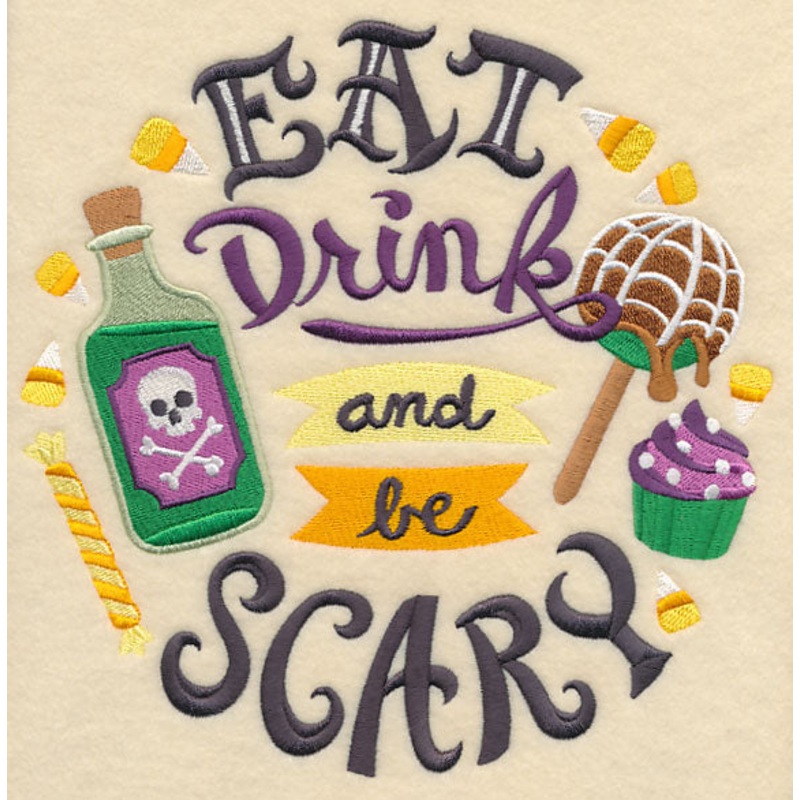 Eat Drink and Be Scary|7.75″ x 7.78″ / 196.78mm x 197.71mm|6.89″ x 6.92″ / 174.93mm x 175.76mm|5.85″ x 5.88″ / 148.71mm x 149.37mm|4.86″ x 4.88″ / 123.46mm x 124.03mm|3.86″ x 3.88″ / 97.97mm x 98.48mm|All Sizes