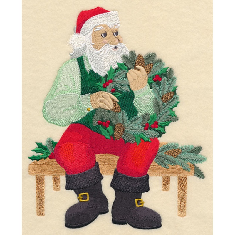 Wreathed in Christmas Smiles – Santa