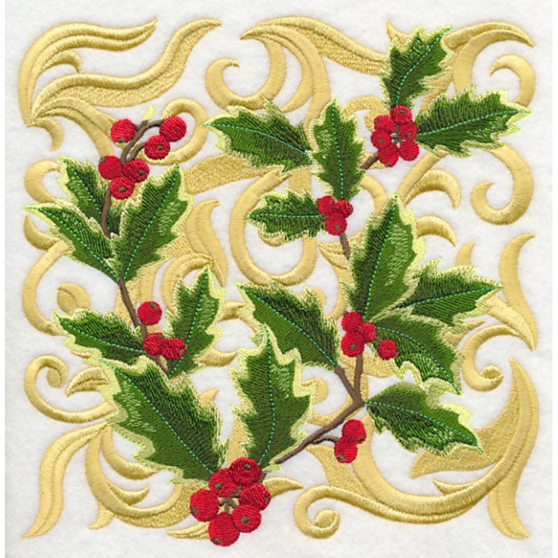 Blooming Holly Square|7.77″ x 7.73″ / 197.36mm x 196.45mm|6.94″ x 6.91″ / 176.37mm x 175.57mm|5.88″ x 5.85″ / 149.31mm x 148.64mm|4.88″ x 4.86″ / 124.03mm x 123.49mm|All Sizes