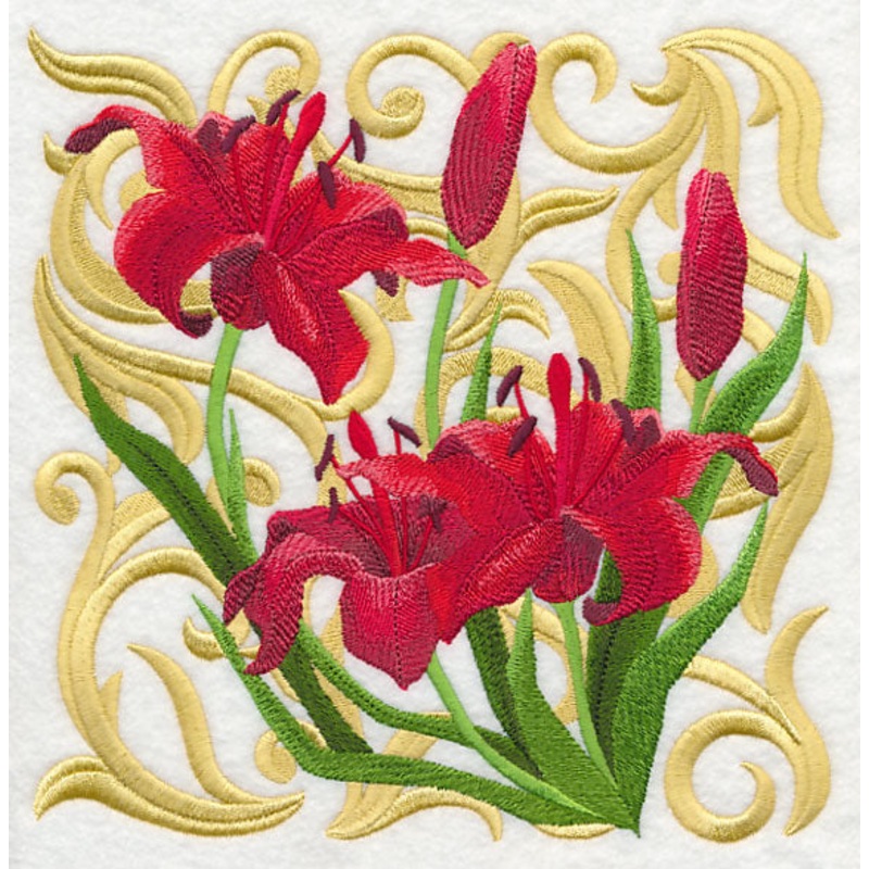 Blooming Scarlet Lily Square|7.76″ x 7.81″ / 197.15mm x 198.36mm|6.86″ x 6.9″ / 174.32mm x 175.38mm|5.86″ x 5.9″ / 148.92mm x 149.81mm|4.86″ x 4.89″ / 123.51mm x 124.24mm|All Sizes