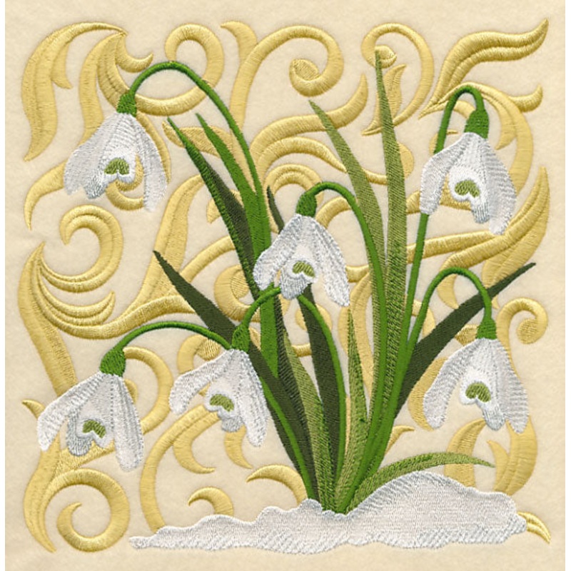 Blooming Snowdrops Square|7.8″ x 7.81″ / 198.11mm x 198.26mm|6.86″ x 6.86″ / 174.27mm x 174.13mm|5.87″ x 5.86″ / 149.01mm x 148.91mm|4.86″ x 4.86″ / 123.47mm x 123.41mm|All Sizes
