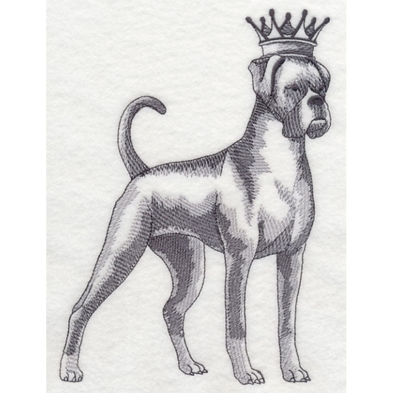 Boxer in Crown|8.04″ x 5.85″ / 204.16mm x 148.56mm|6.65″ x 4.84″ / 168.89mm x 122.9mm|3.85″ x 2.8″ / 97.81mm x 71.1mm|All Sizes
