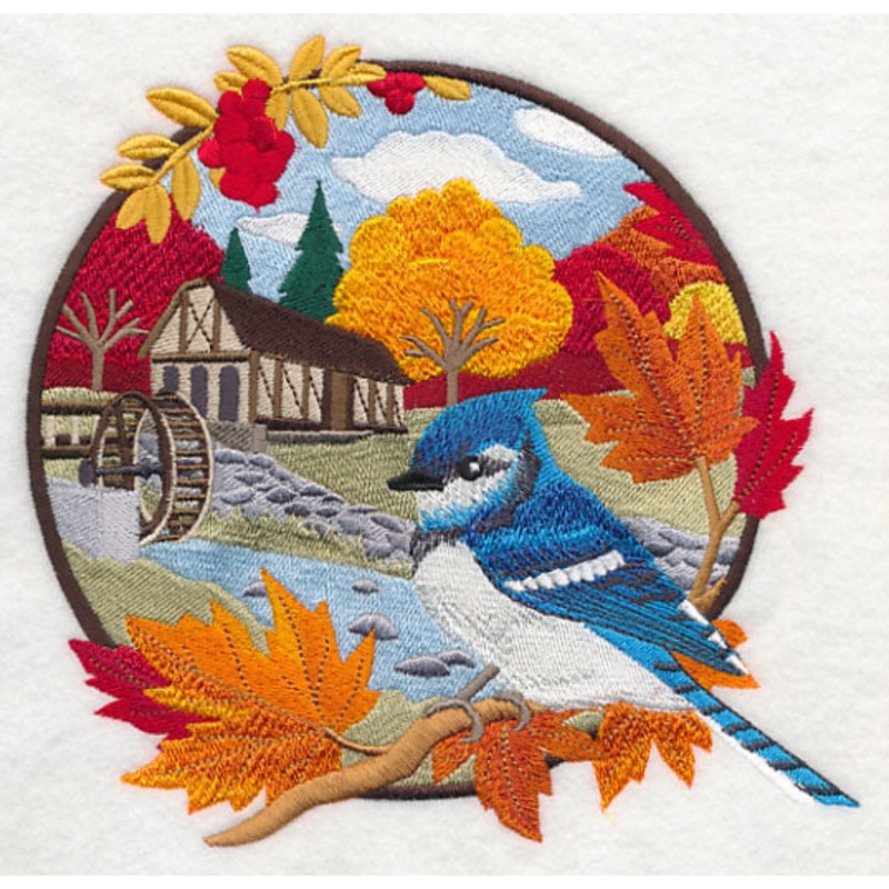 Country Autumn – Bluejay and Mill