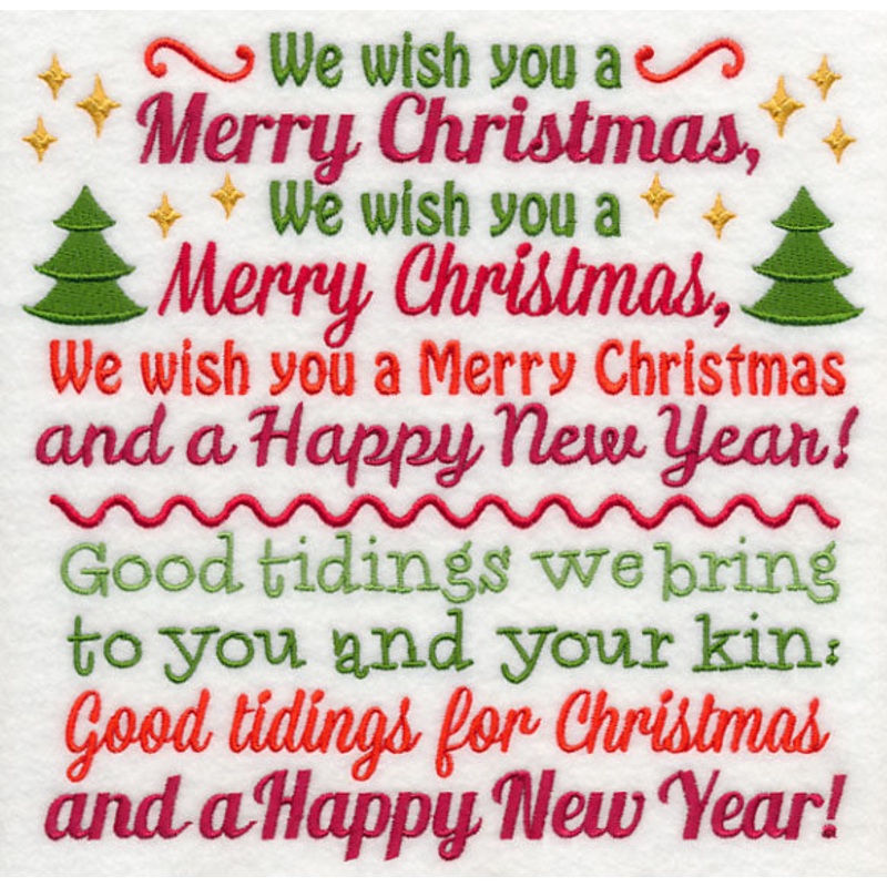 We Wish You a Merry Christmas Carol Square