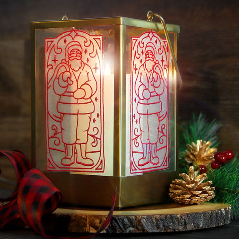 Art Deco Christmas – Santa Panel