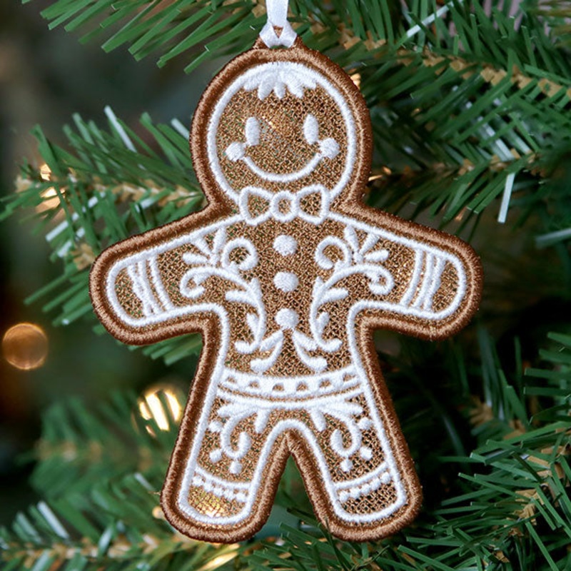 Christmas Gingerbread Cookie – Person (Lace)