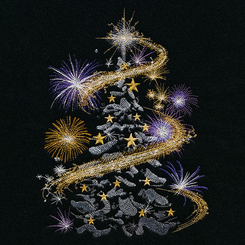 Fireworks Christmas Tree|9.09″ x 6.84″ / 230.93mm x 173.86mm|7.77″ x 5.85″ / 197.24mm x 148.53mm|6.44″ x 4.85″ / 163.55mm x 123.12mm|All Sizes
